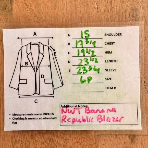 NWT Women's Banana Republic Classic Fit Marzotto Italian Wool Blend Blazer - Picture 8 of 10